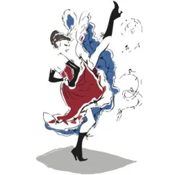 Robe de French can can